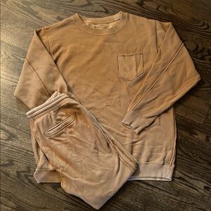 Aerie Everyday Cozy Crewneck Sweatshirt and Jogger Matching Set